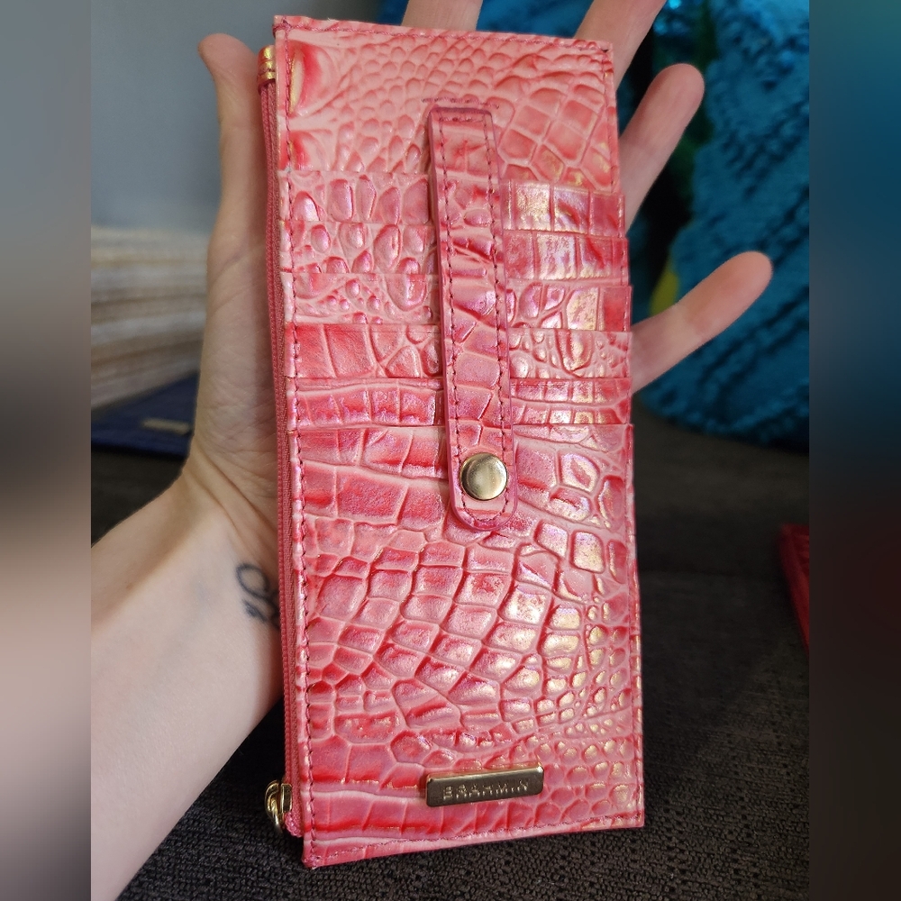 Brahmin NWOT Pink Punch CC Wallet